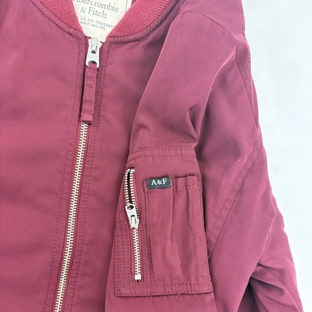 Abercrombie & Fitch Maroon Jacket - Picture 9 of 9